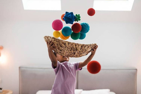 Rubbabu Zestaw 6 sensorycznych piłek z delikatną fakturą (opakowanie zbiorcze 6 szt.)