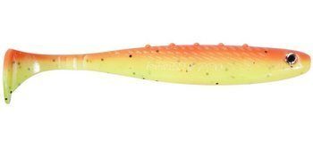 GUMA RIPPER Aggressor PRO 3"/7.5cm 4szt CHARTREUSE/ORANGE FLUO black glitter silver glitter DRAGON CHE-AG30D-30-415