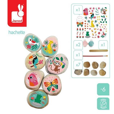 Zestaw kreatywny Kamienie do ozdabiania 6+, Janod