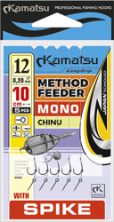 PRZYPON METHOD FEEDER MONO CHINU 10 BLNO/10cm/0,22mm SPIKE K-007 OP.5 SZT KAMATSU KONGER 504020310