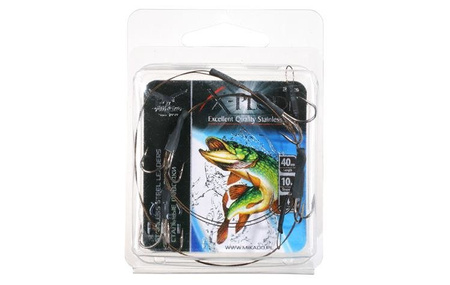 PRZYPON STALOWY-SYSTEM 2 KOTWICE 40cm / 10 kg - op.2 szt (BROWN) MIKADO ZG11-023