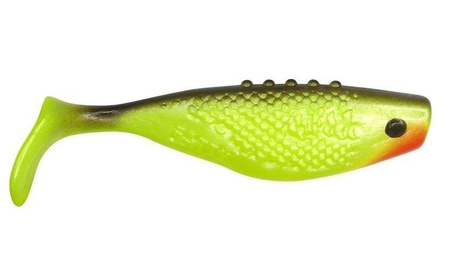 V-LURES Fatty 3"/7.5cm 4szt./bag YELLOW FLUO/BLACK  red    DRAGON CHE-FT30S-40-140