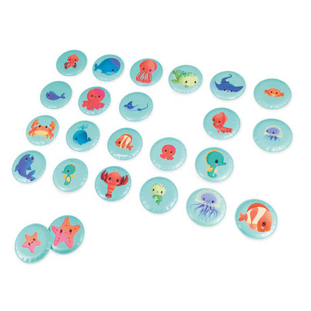 Gra memory do kąpieli Morskie dzieci 24 elementy 2+, Janod