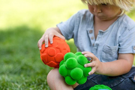 Rubbabu Zestaw 6 sensorycznych piłek z mocną fakturą (opakowanie zbiorcze 6 szt.)