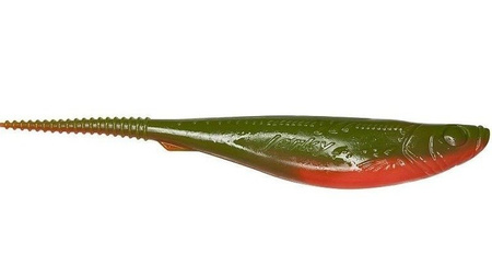 Jerkbait  Jerky PRO 5"/12,5cm 5 szt./bag  black glitter ORANGE FLUO/OLIVE DRAGON CHE-JK50D-48-250
