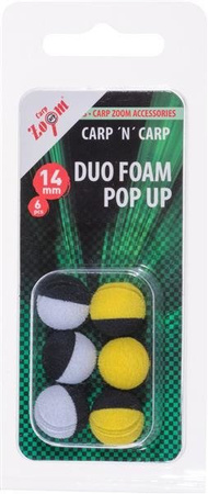 KULKI PIANKOWE - DUO FOAM POP-UP C.Z. 14MM MIX 6SZT JAXON FZ-CZ4007