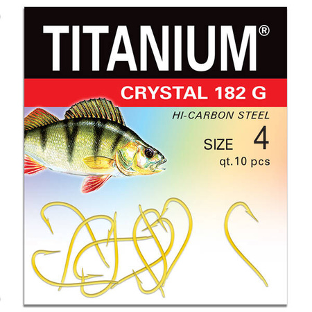 Haczyk Titanuim CRYSTAL (10 szt.), rozm. 4 Robinson 02-P-182G-04