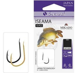 HACZYK SENSUAL - ISEAMA CZARNY NIKIEL  Nr 2 BN / 0.25mm / 70cm - torebka 10szt. MIKADO HSP10009-2B-025