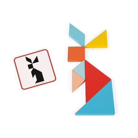 Drewniana układanka Tangram Essentiel, Janod