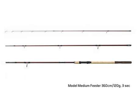 WĘDKA MAGMA M3 Light feeder / 3 składy 360cm/90g Delphin (101000291)