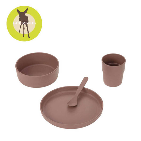 Lassig Komplet naczyń dla dzieci Uni choco
