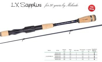 SPINNING LX SAPPHIRE 30 260 c.w. up to 13g MIKADO WAA624-260
