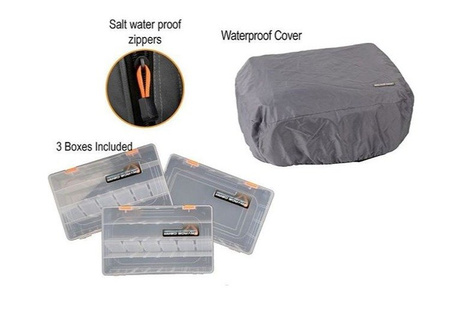 Torba Savage Gear System Box Bag XL 3 Boxes + Waterproof cover (25x67x46cm) (54778)