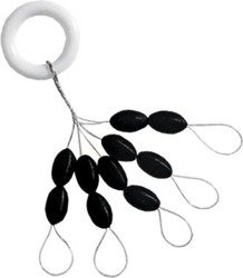 STOPERY SILIKONOWE XL EXTRA LARGE CZARNE 10X1SZT JAXON AC-342011