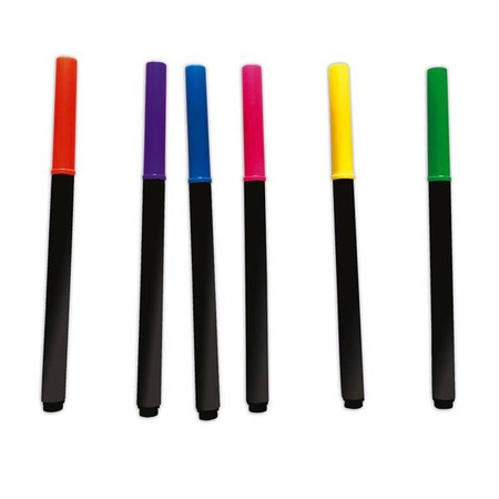 Zestaw kreatywny Fluorescencyjne flamastry Zwierzęta 7+, Janod