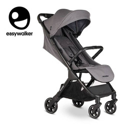 Easywalker Jackey Kompaktowy, samoskładający się wózek spacerowy z torbą transportową Marble Grey