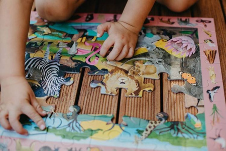 Mudpuppy Puzzle obserwacyjne Afrykańskie safari 64 elementy 4+