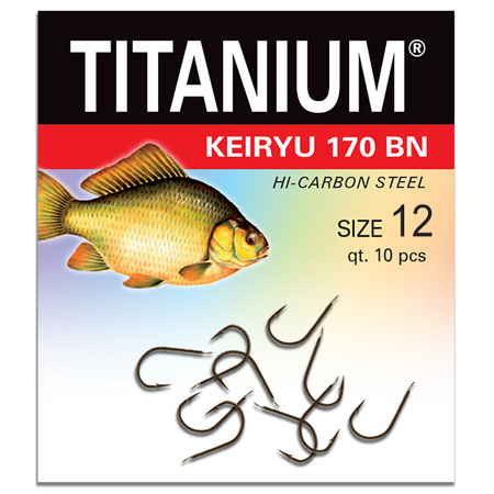 Haczyk Titanium KEIRYU (10 szt.), rozm. 12 Robinson 02-P-170BN-12