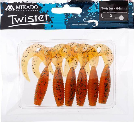 PRZYNĘTA - TWISTER 64mm/ ORANGE PEPPER - op.6szt.
