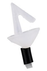 KLIPS - ZACZEP BIAŁY Z TARCZĄ - BIAŁY FLUO - op.3szt. MIKADO AM-SUR-ZK01-W