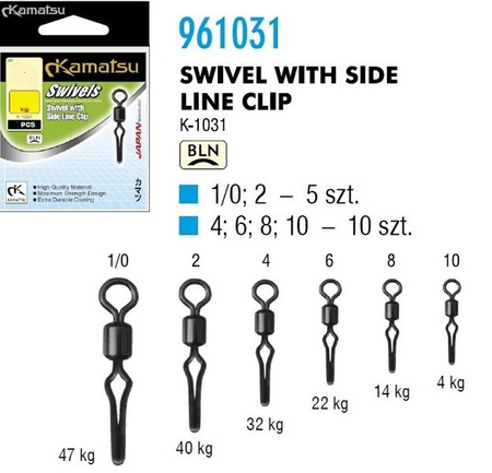 KRĘTLIK Z KLIPSEM 4/32kg K 1031 OP.10SZT KAMATSU 961031004