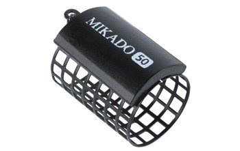 KOSZYCZEK ZANĘTOWY OKRĄGŁY (32x44) 50g - CZARNY - op.10szt MIKADO AMKZ-03-50-B