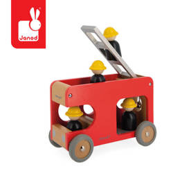 Straż pożarna drewniana Bolid 2+, Janod