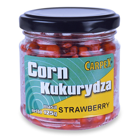 Kukurydza haczykowa Carpex - Truskawka, 125g Carpex 64-CC-STR