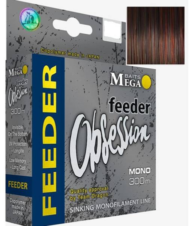 Żyłka MegaBAITS OBSESSION FEEDER 300 m 0.23 mm/5.50 kg camou/4-kolor. ciemna DRAGON PDF-30-26-123