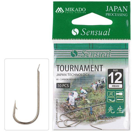 HACZYK NA ZAWODY SENSUAL - TOURNAMENT Nr 12 LBR - torebka 10szt. MIKADO HS322-12LBR