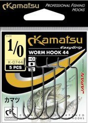 HACZYKI DO DROP SHOT, BOCZNY TROK WORM HOOK 44 ROZMIAR 1/0 KAMATSU 513900311