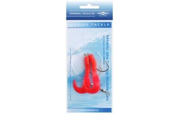 ZESTAW MORSKI - PILK D-TWIST RIG 5.5cm - hak 2x4/0 (RED) MIKADO LS-A075-5.5-01