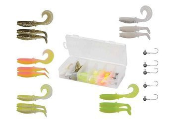 Komplet Gum Savage Gear Cannibal Box Kit L 20szt w opak. na prezent dla wędkarza, spinningisty (57616)