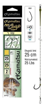 PRZYPON KARPIOWY PRO CARP KIJI 1BLN/25cm KAMATSU 501110301