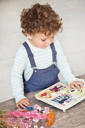 LILLIPUTIENS Drewniany labirynt sensoryczny Farma 18 m+