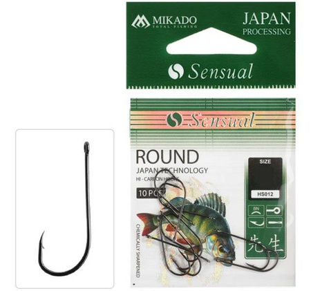 HACZYK SENSUAL - ROUND Z ZADZIORAMI Nr 8 BN - torebka 10szt. MIKADO HS012B-8B