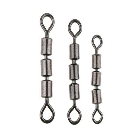 TC - KRĘTLIK ROLKOWY POTRÓJNY - BLACK - Nr. 7 - op.10szt. MIKADO AMA-TC01-7B