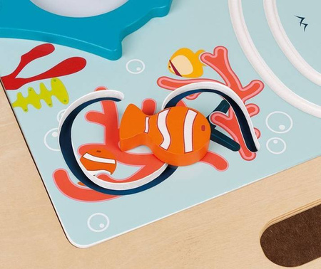 Drewniany progresywny stolik aktywizujący 18 m+, Janod