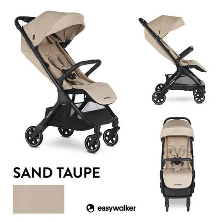 Easywalker Jackey Kompaktowy, samoskładający się wózek spacerowy z torbą transportową Sand Taupe