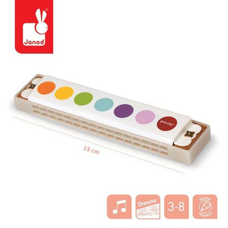 Harmonijka Confetti opakowanie zbiorcze 12 szt., Janod