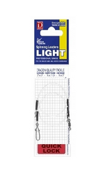 Przypon  Quick Lock Invisible Fluorocarbon 5 kg LIGHT 25 cm 2 szt.    DRAGON PDF-56-905-25