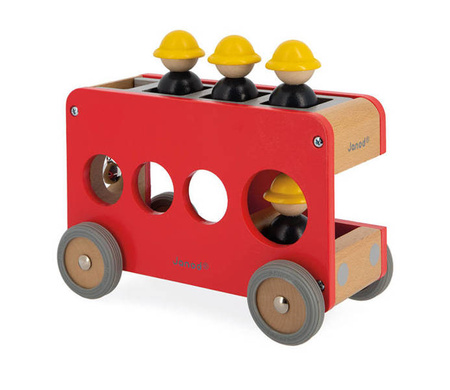 Straż pożarna drewniana Bolid 2+, Janod