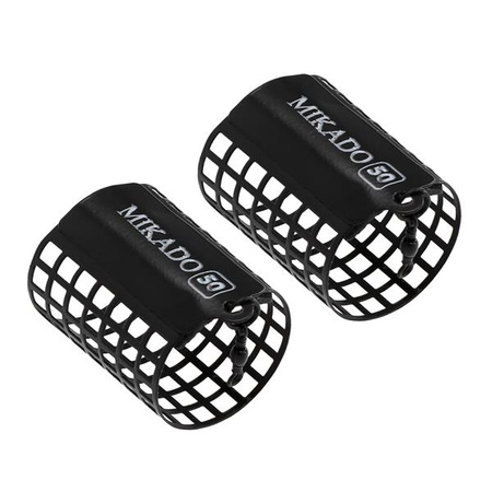 KOSZYCZEK - OKRĄGŁY - 60g - (38x55mm) - CZARNY- op.2szt MIKADO AMKZ-10-60-B