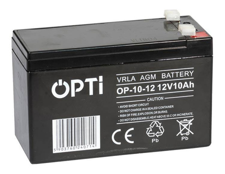 AKUMULATOR ŻELOWY DO ECHOSONDY AGM OPTI 10Ah 12V 1SZT JAXON AK-BA504