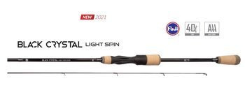 WĘDKA - SPINNING BLACK CRYSTAL L SPIN 223 c.w. 4-18G (2 sec) - op.1szt. MIKADO WAA756-223