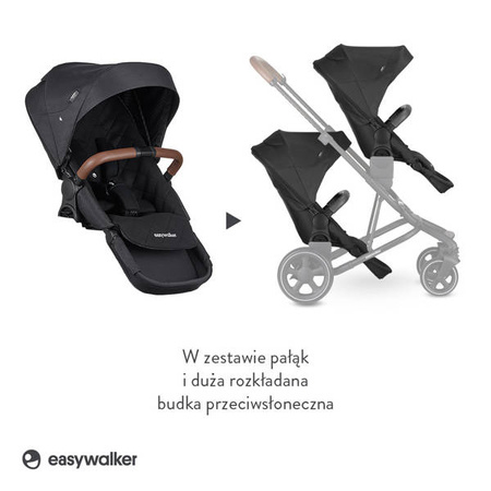 Easywalker Harvey³ Premium Siedzisko wózka Jet Black