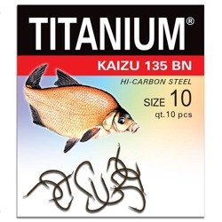 Haczyk Titanium KAIZU (10 szt.), rozm. 10 Robinson 02-P-135BN-10
