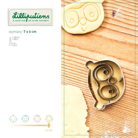 LILLIPUTIENS Metalowa foremka do ciasteczek Mały kucharz, Lemur George, 4+