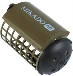 KOSZYCZEK ZANĘTOWY Z DENKIEM OKRĄGŁY (32x37) 10g - CIEMNA OLIWKA - op.10szt MIKADO AMKZ-04-10-CO