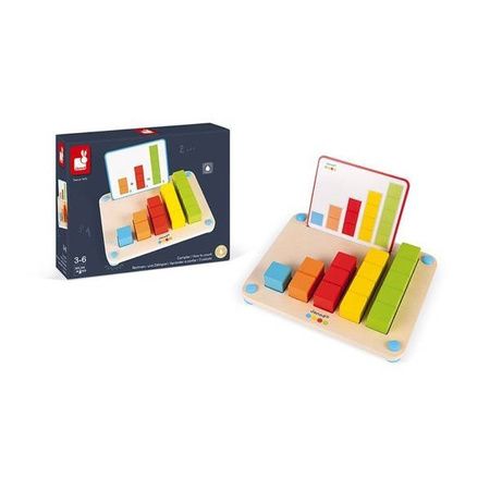 Drewniana układanka Nauka liczenia Essentiel, Janod